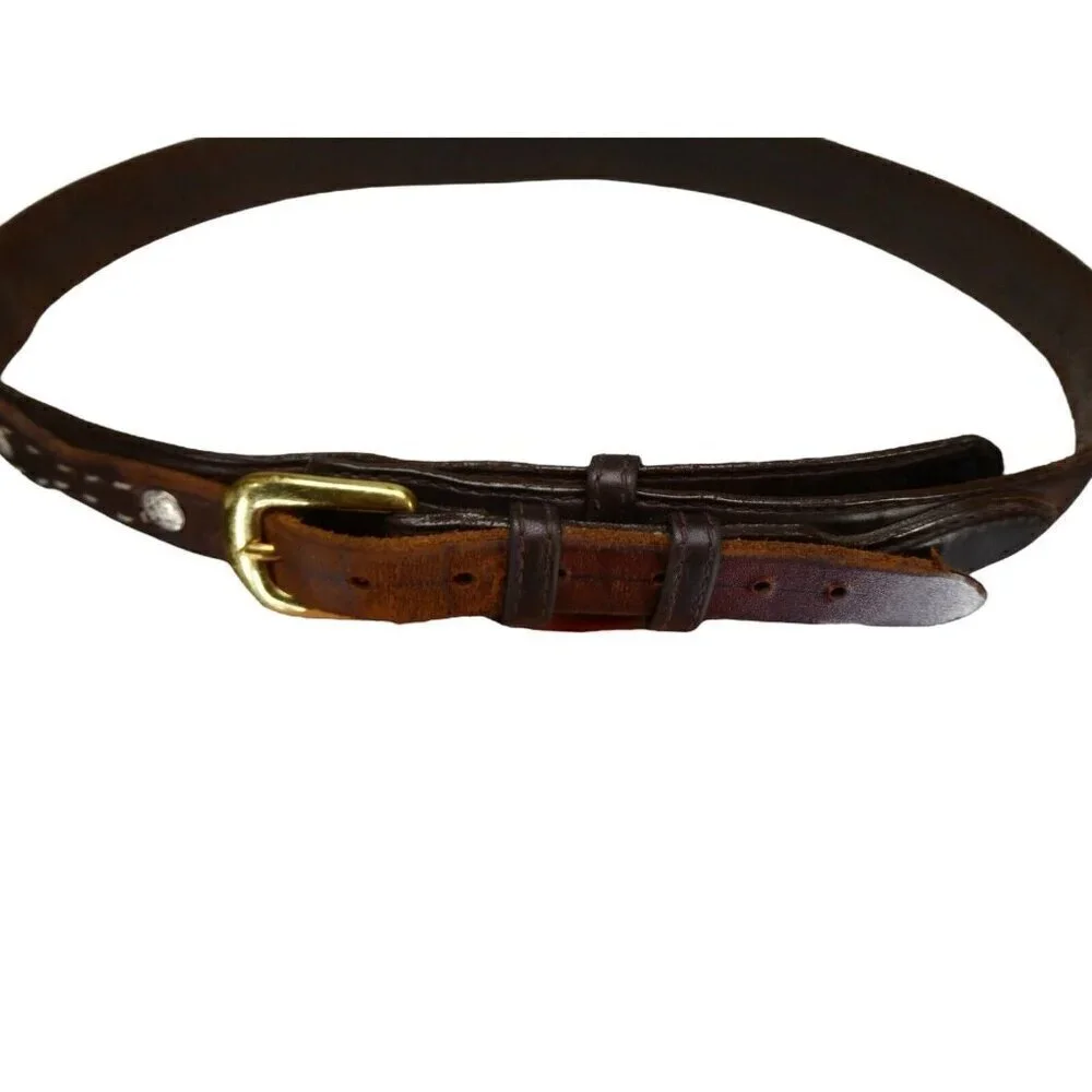 Western Classic Schaefer‎ Outfitters Ranch Wear Leather Belt Brown 41